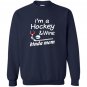 Hockey mom wine Sweatshirt
