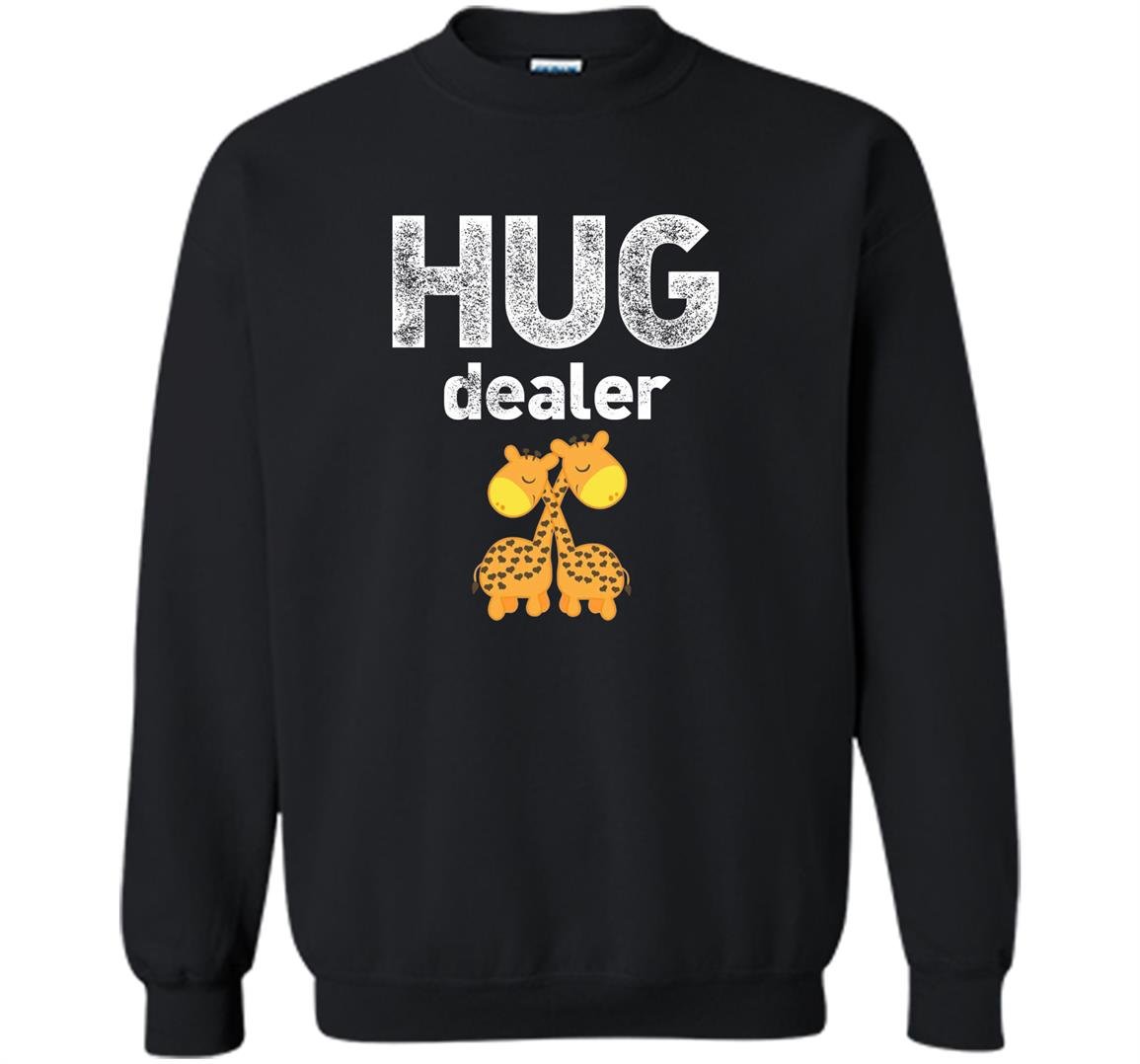 Hug dealer cute giraffes hugging Sweatshirt