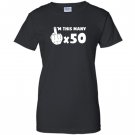 Im this many 50 year old with finger up funny 50th birthday Women