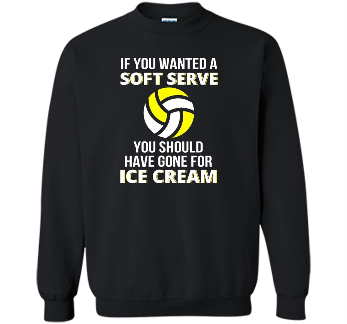 If you wanted a soft serve funny volleyball Sweatshirt