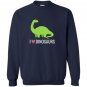I love dinosaurs cute diplodocus long neck cartoon Sweatshirt