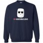 I love marshmallows cool cartoon sunglasses Sweatshirt
