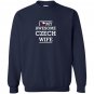 I love my awesome czech wife flag heart Sweatshirt