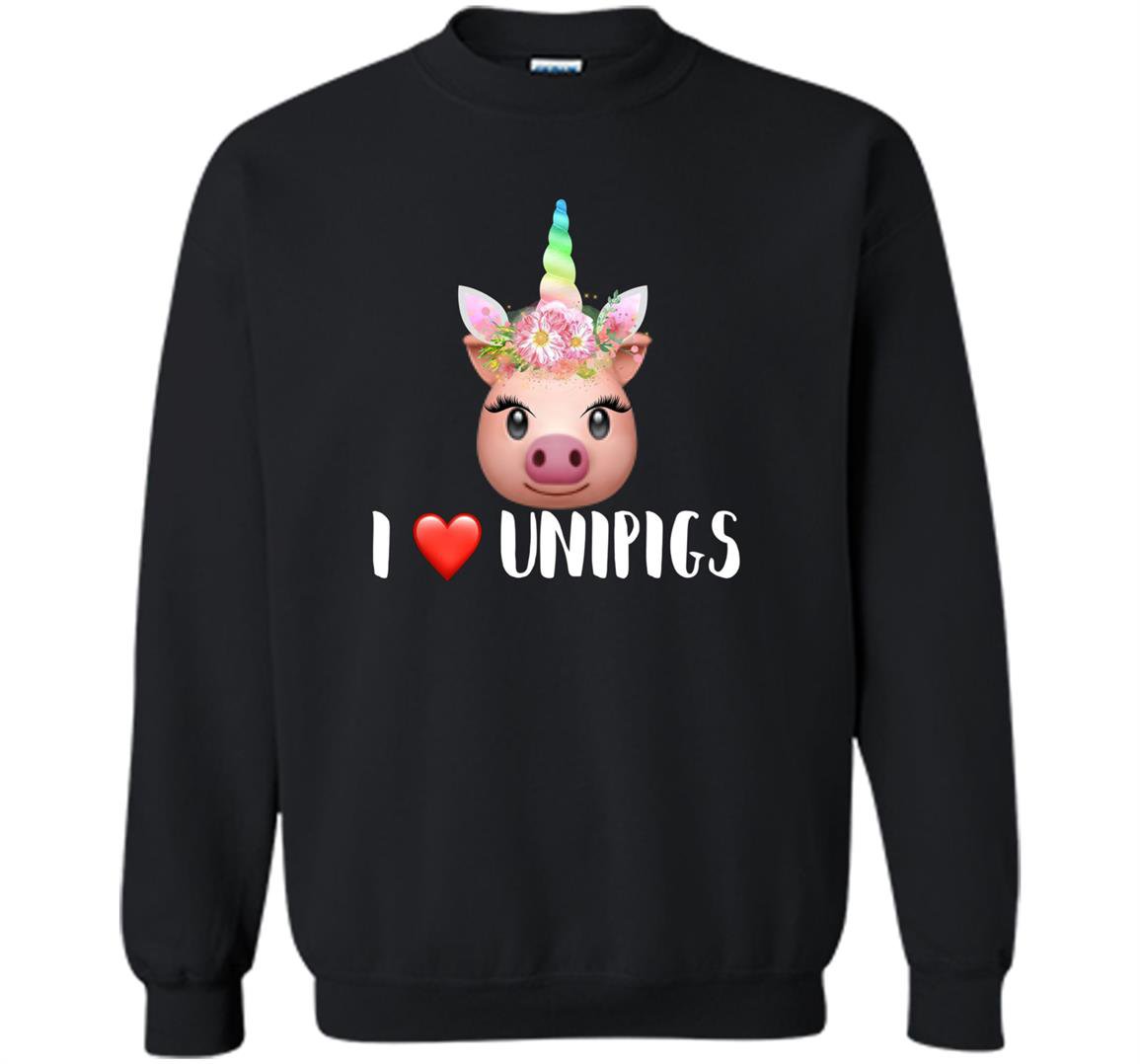 I love unipigs funny unicorn pig lover Sweatshirt