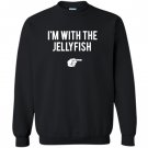 Im with jellyfish halloween costume funny couples Sweatshirt