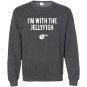 Im with jellyfish halloween costume funny couples Sweatshirt