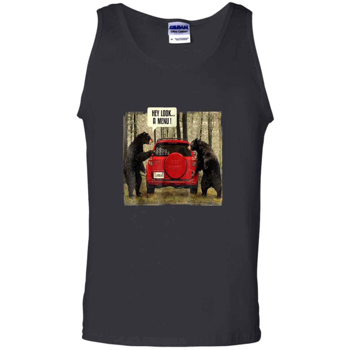 Hey look a menu red bear vintage Tank Top