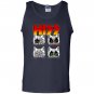 Hiss kiss cats kittens rock funny Tank Top