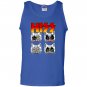 Hiss kiss cats kittens rock funny Tank Top