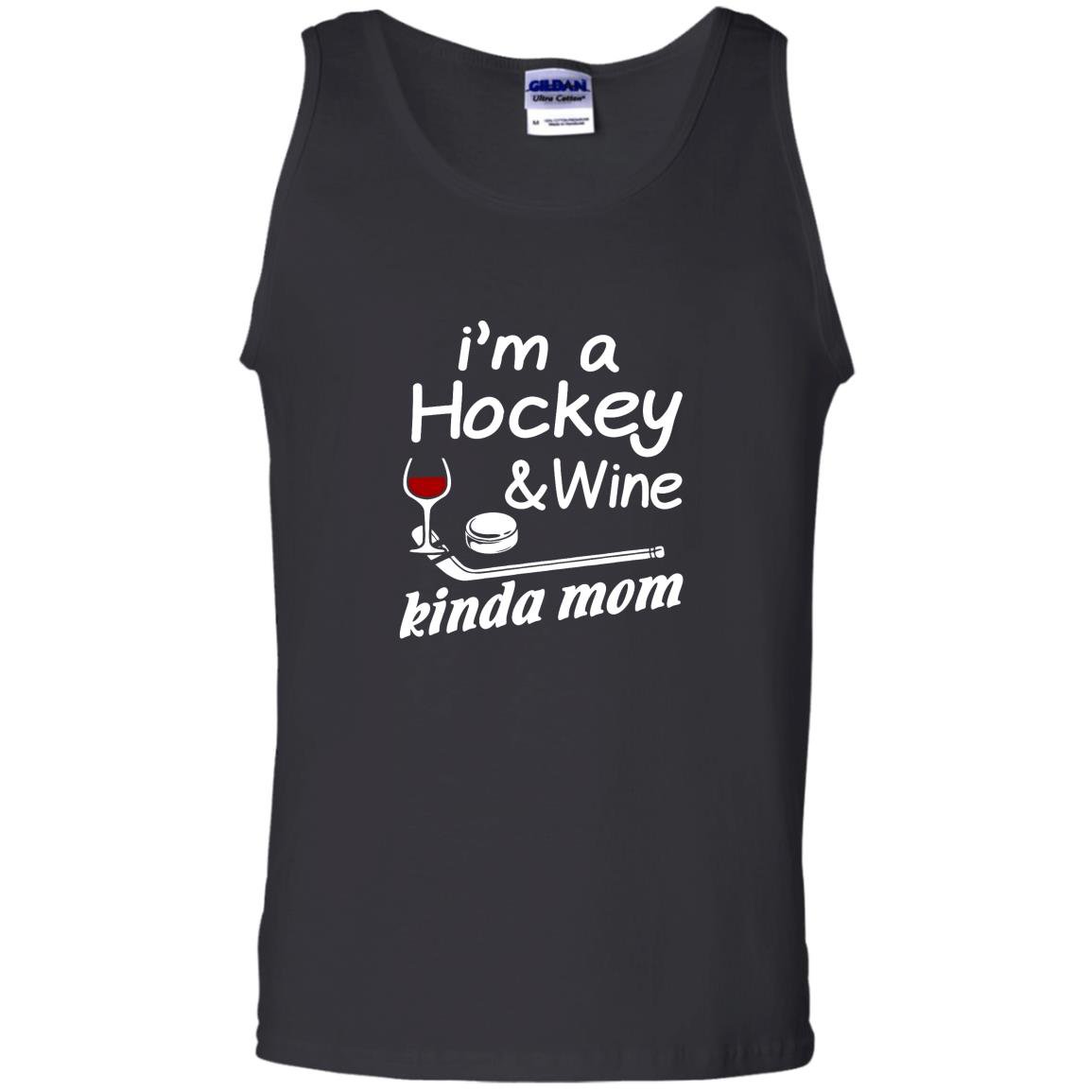 Hockey mom wine Tank Top