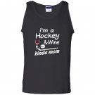 Hockey mom wine Tank Top