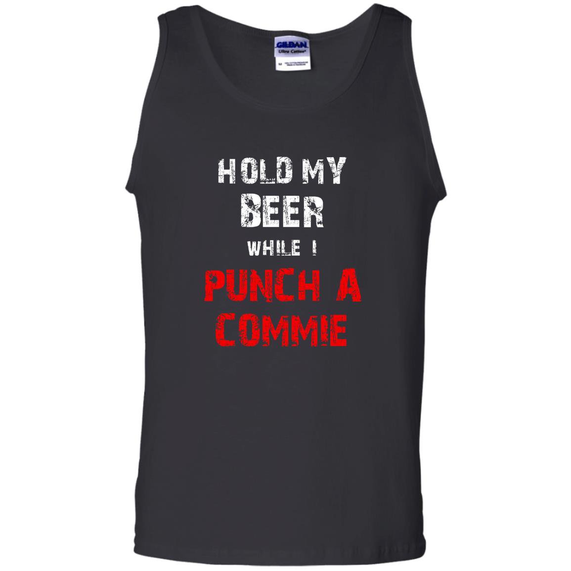 Hold my beer while i punch a commie beer drinking Tank Top