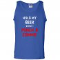 Hold my beer while i punch a commie beer drinking Tank Top