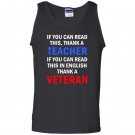 If you can read this in english thank a veteran Tank Top