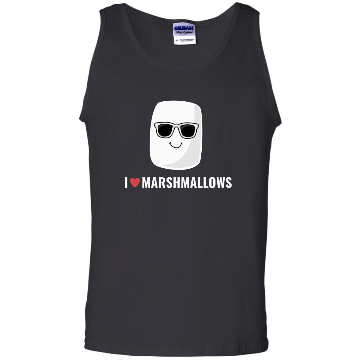 I love marshmallows cool cartoon sunglasses Tank Top