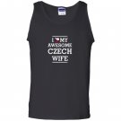 I love my awesome czech wife flag heart Tank Top