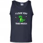 I love you this much cute t-rex dinosaur valentines Tank Top