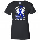 I wear blue for colon cancer awareness Women