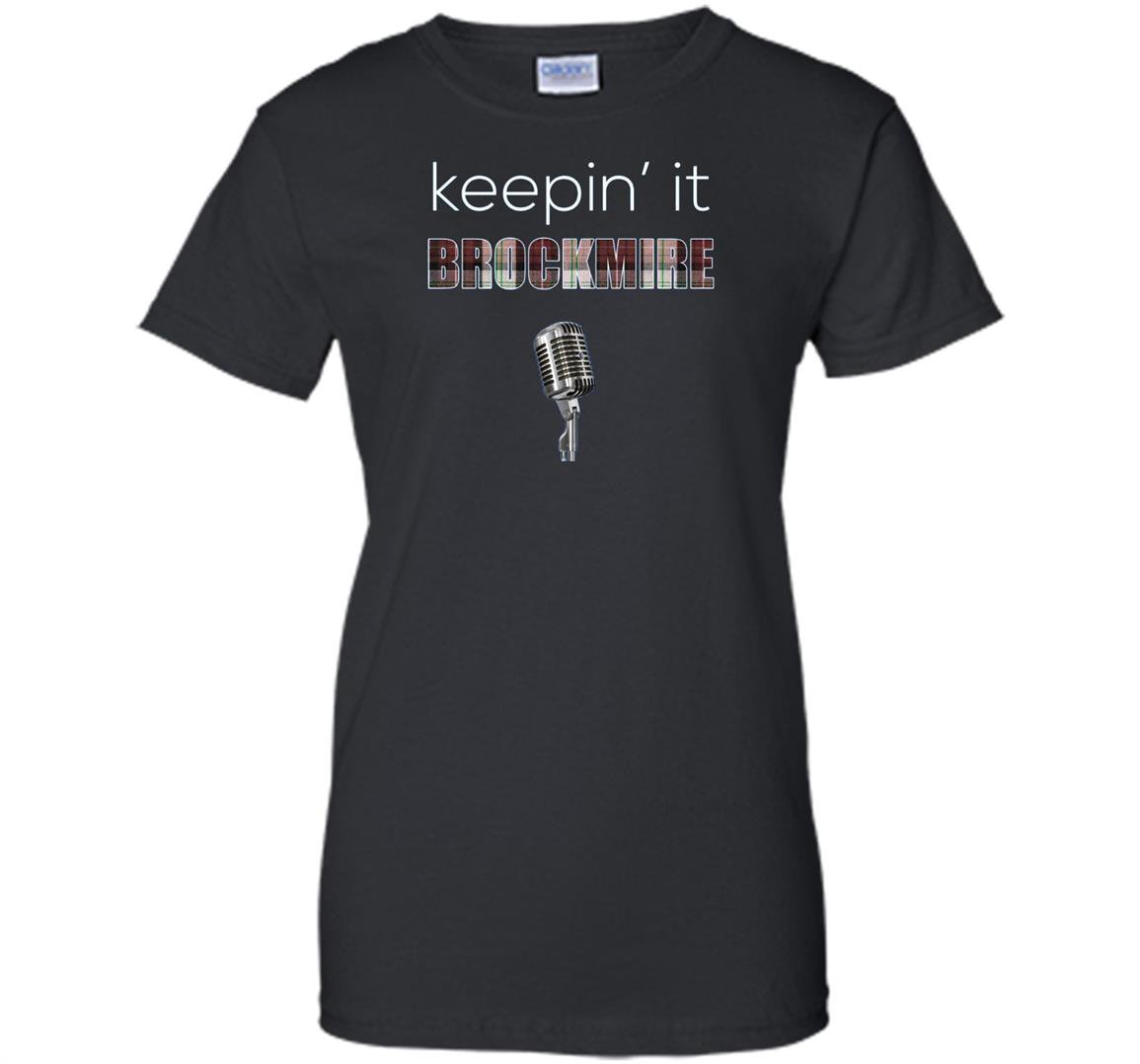 Keepin it brockmire funny plaid baseball Women