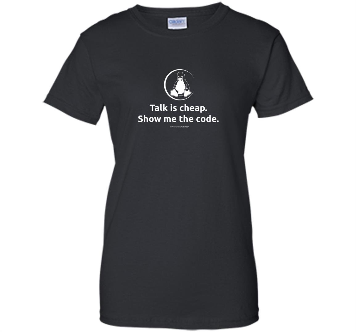 Linux talk is cheap show me the code by linux Women