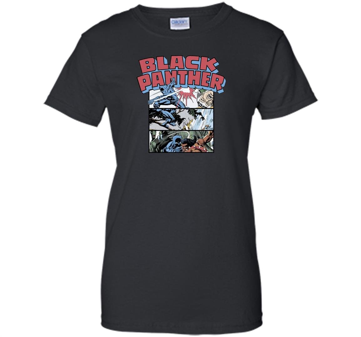 Marvel panther retro comic stacked panel art Women