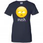 Meh bored emoji face Women