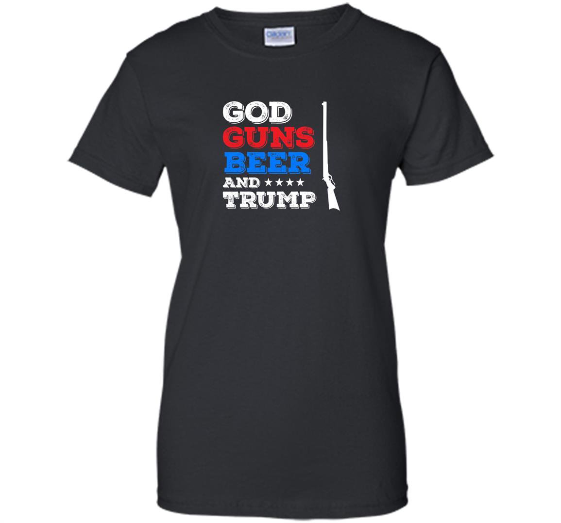 God guns beer and trump 2nd amendment 4th of july Women