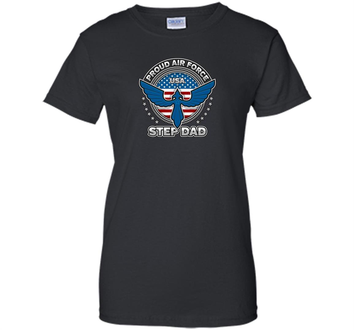Proud air force step dad military airman pride Women