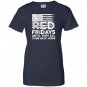 On friday we wear red support our troops gift Women