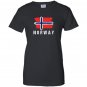Painted norway flag norwegian flag hood Women