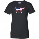 Patriotic kitty cat usa american flag Women