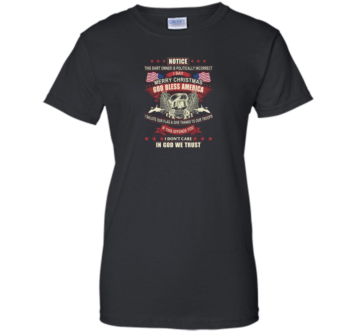 Politically incorrect god bless america conservative Women