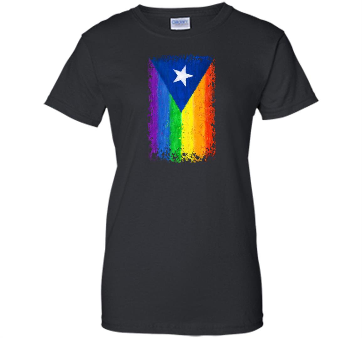 Puerto rican or cuban gay pride flag rainbow destroy Women