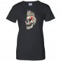 Punk rock punks not dead skull mohawk style Women