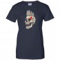 Punk rock punks not dead skull mohawk style Women