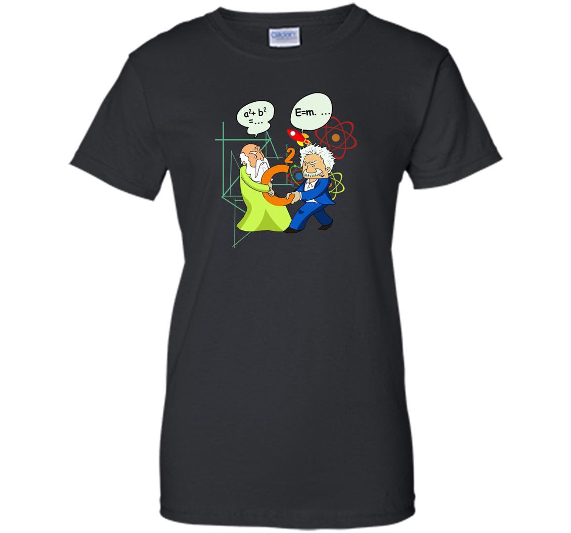Pythagoras fights einstein c2 funny science gift Women