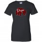Red plaid papa bear matching pajama family buffalo dad Women