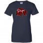 Red plaid papa bear matching pajama family buffalo dad Women