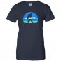 Retro snowboard yeti snowboarding gift Women