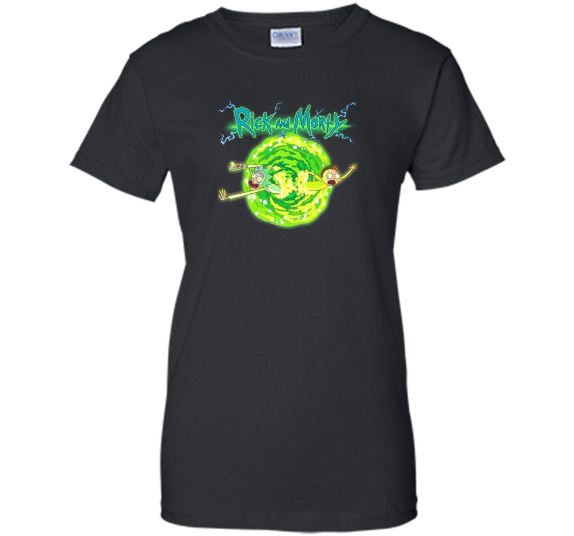 Rick morty portal glow lightning logo Women