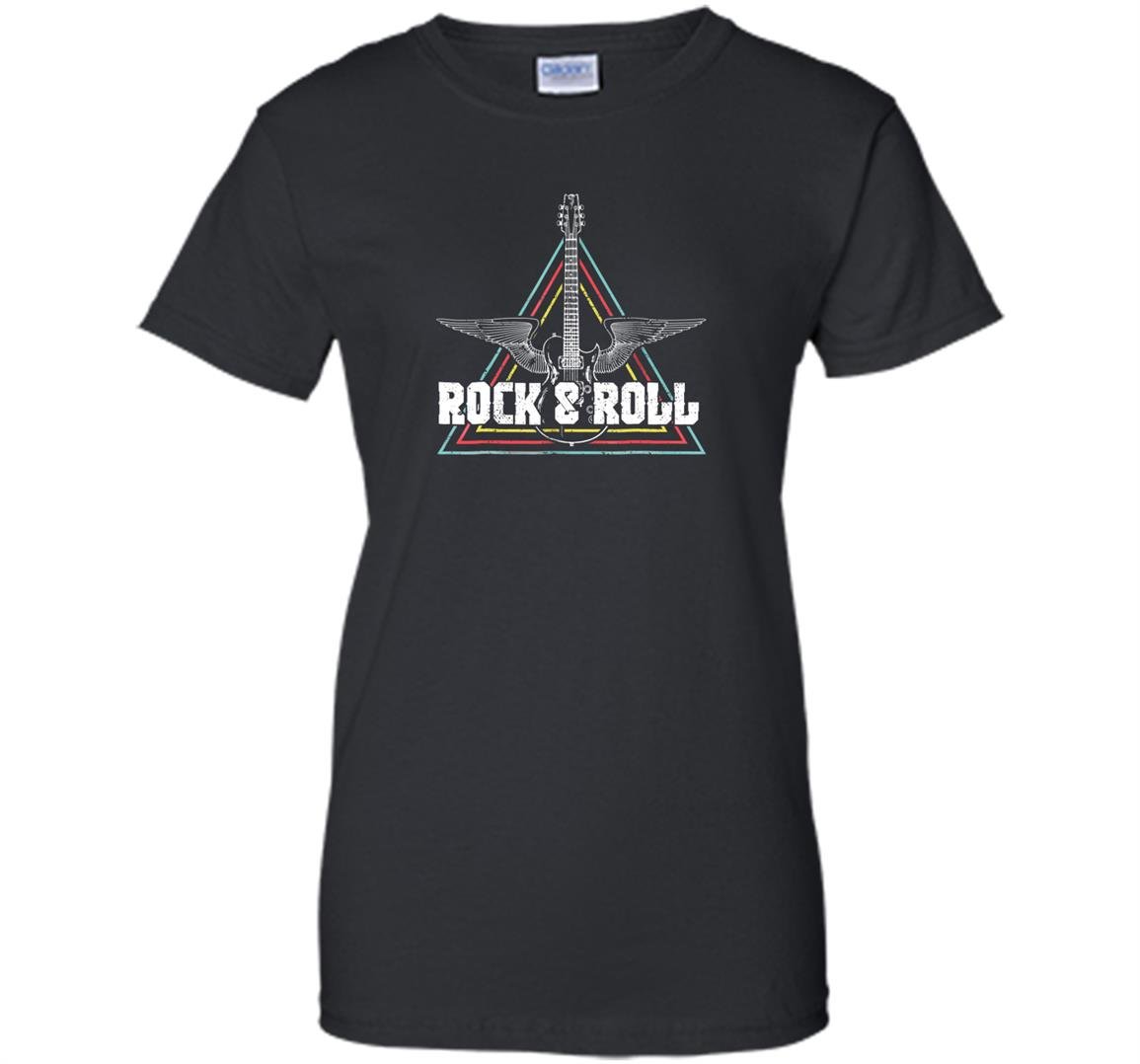 Rock and roll vintage rocknroll music guitar gift Women
