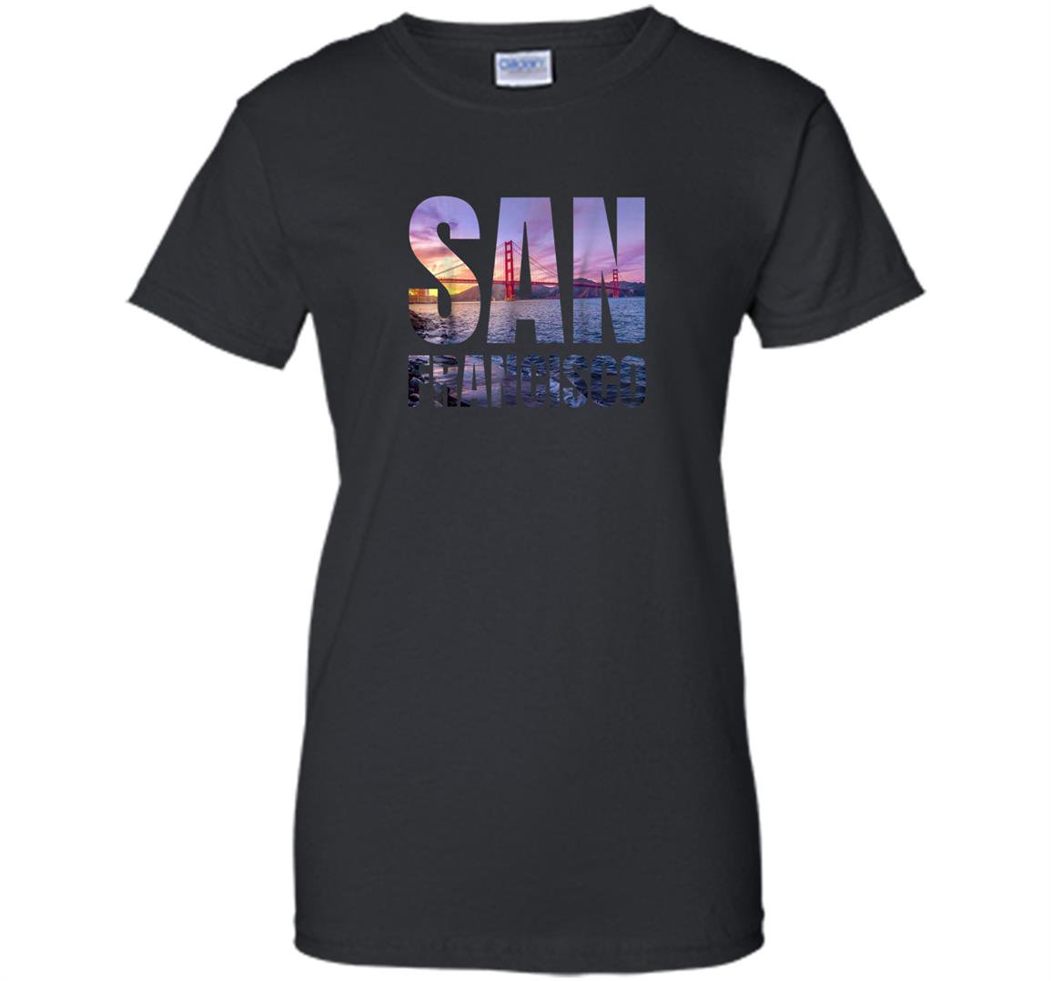 San francisco bay golden gate bridge skyline gift Women