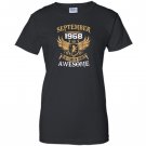 September 1968 50th years of being awesome birthday gift Women