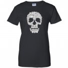 Sketchy cat skull funny gift for cat lover Women