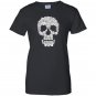Sketchy cat skull funny gift for cat lover Women