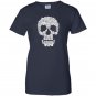 Sketchy cat skull funny gift for cat lover Women