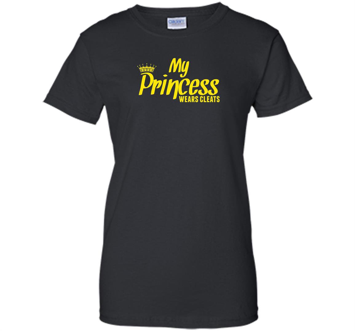 Softball my princess wears cleats Women