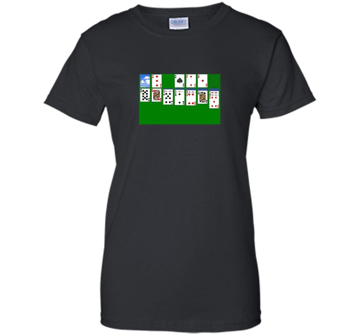 Solitaire retro computer game playing cards Women