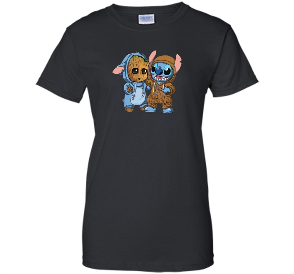 Stitch and baby groot Women