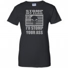 Stomp my flag your ass american punisher 3 biker nra Women